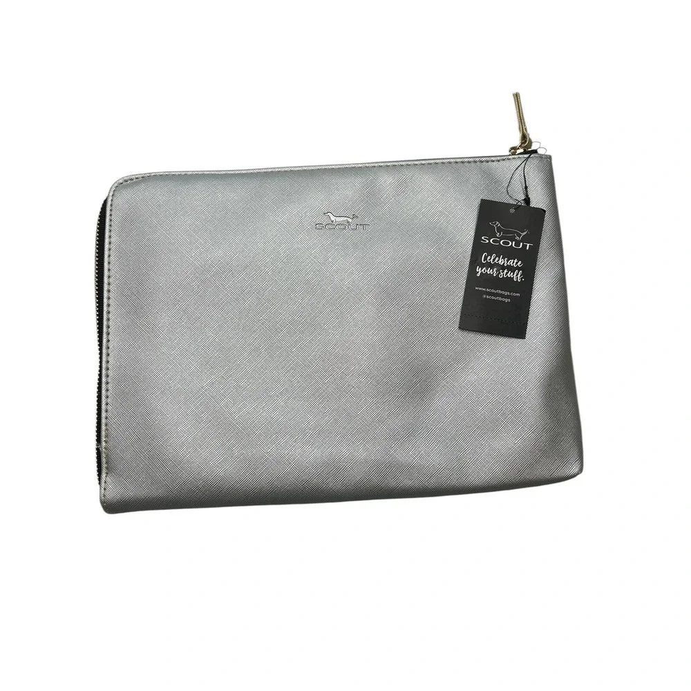 Scout Zip‎ File Tech Case NWT Silver/Gold